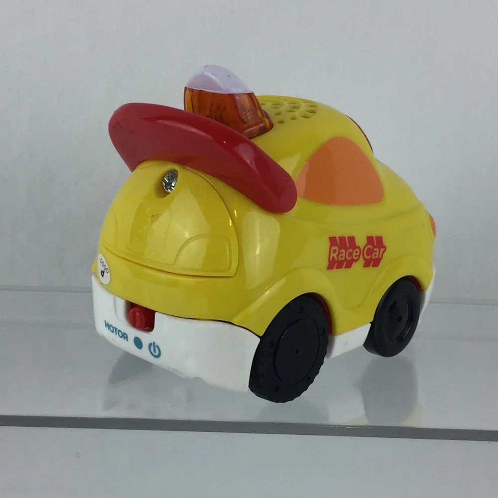 VTech Go Go Smart Wheels Race Car Lot of 2 Orange Yellow Lights Sounds Tested‎